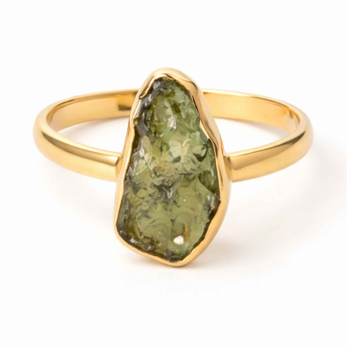 Inel argint 925 placat cu aur de 18k si moldavit brut neuniform, M6.5/53 – energie profunda si transformare autentica