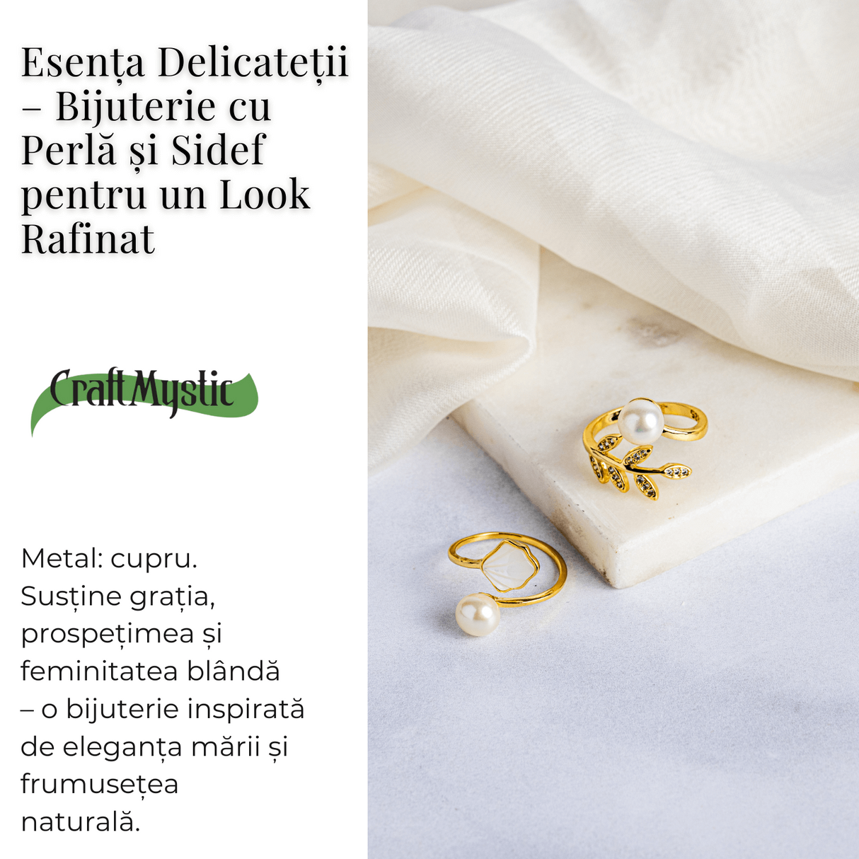Esenta delicatetii - Bijuterie cu perla si sidef pentru un look rafinat