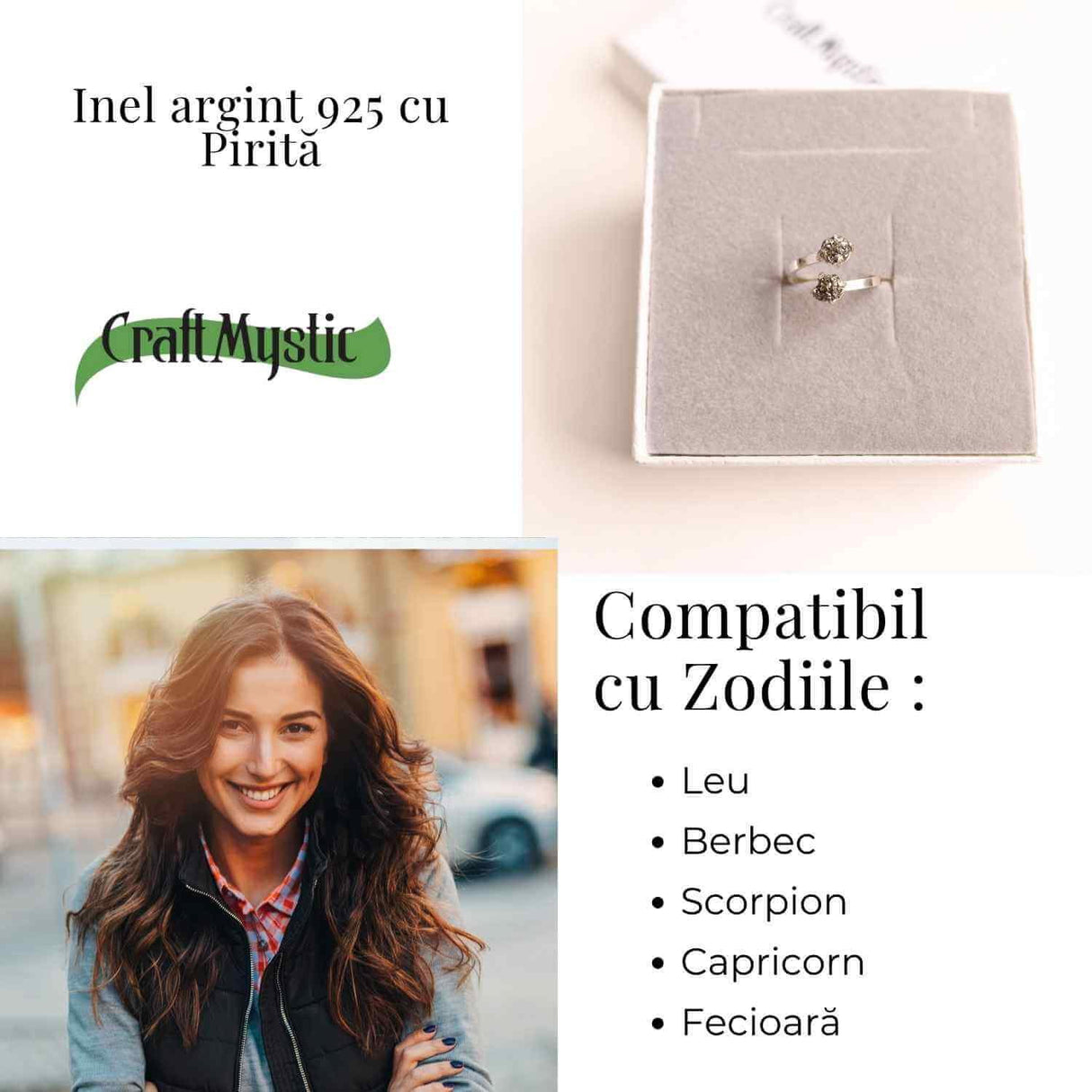 Inel Ajustabil Argint 925 cu Dublu Pirita - Protectie si Incredere Interioara