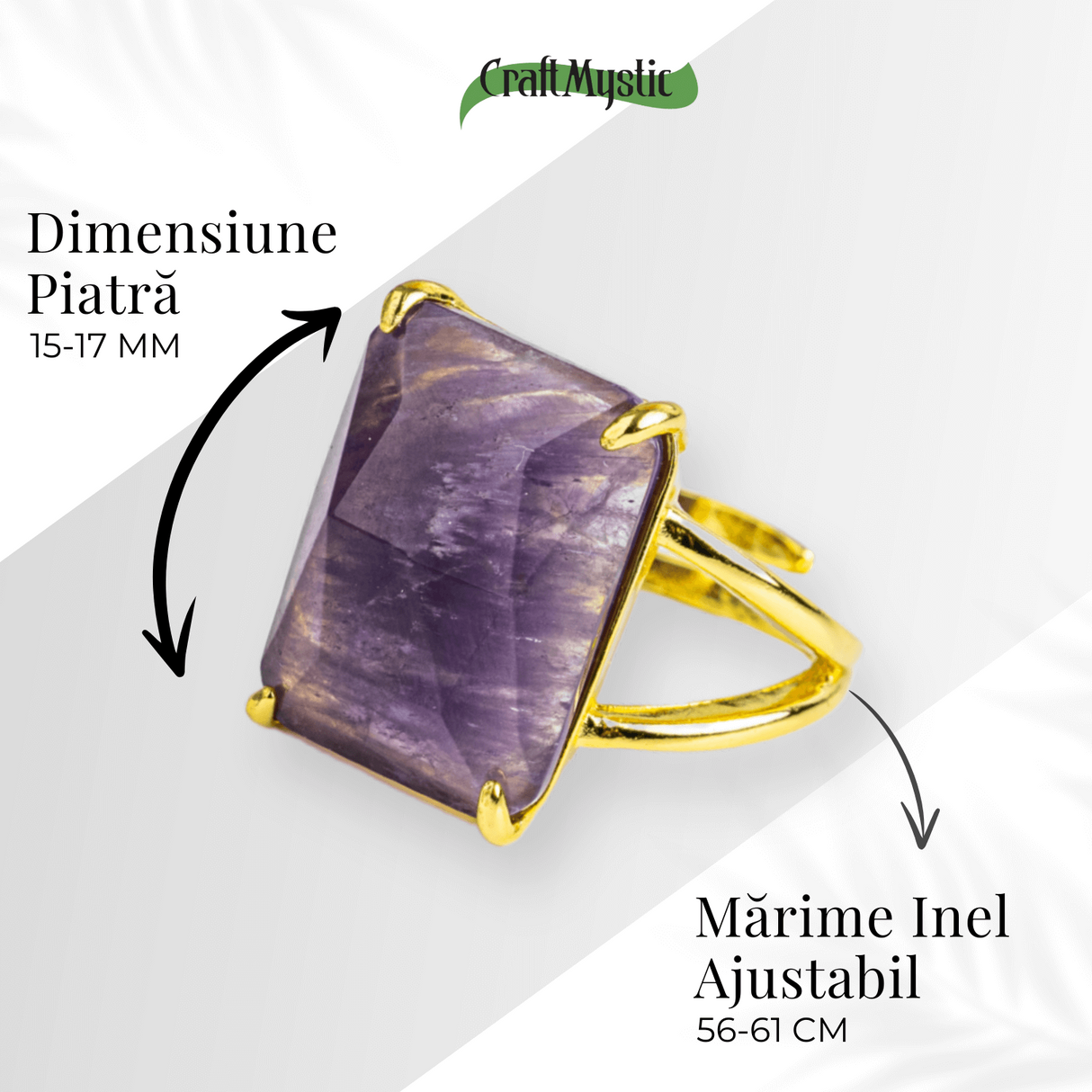 Conexiune Spirituala - Inel cu Ametist si Vibratie Inalta