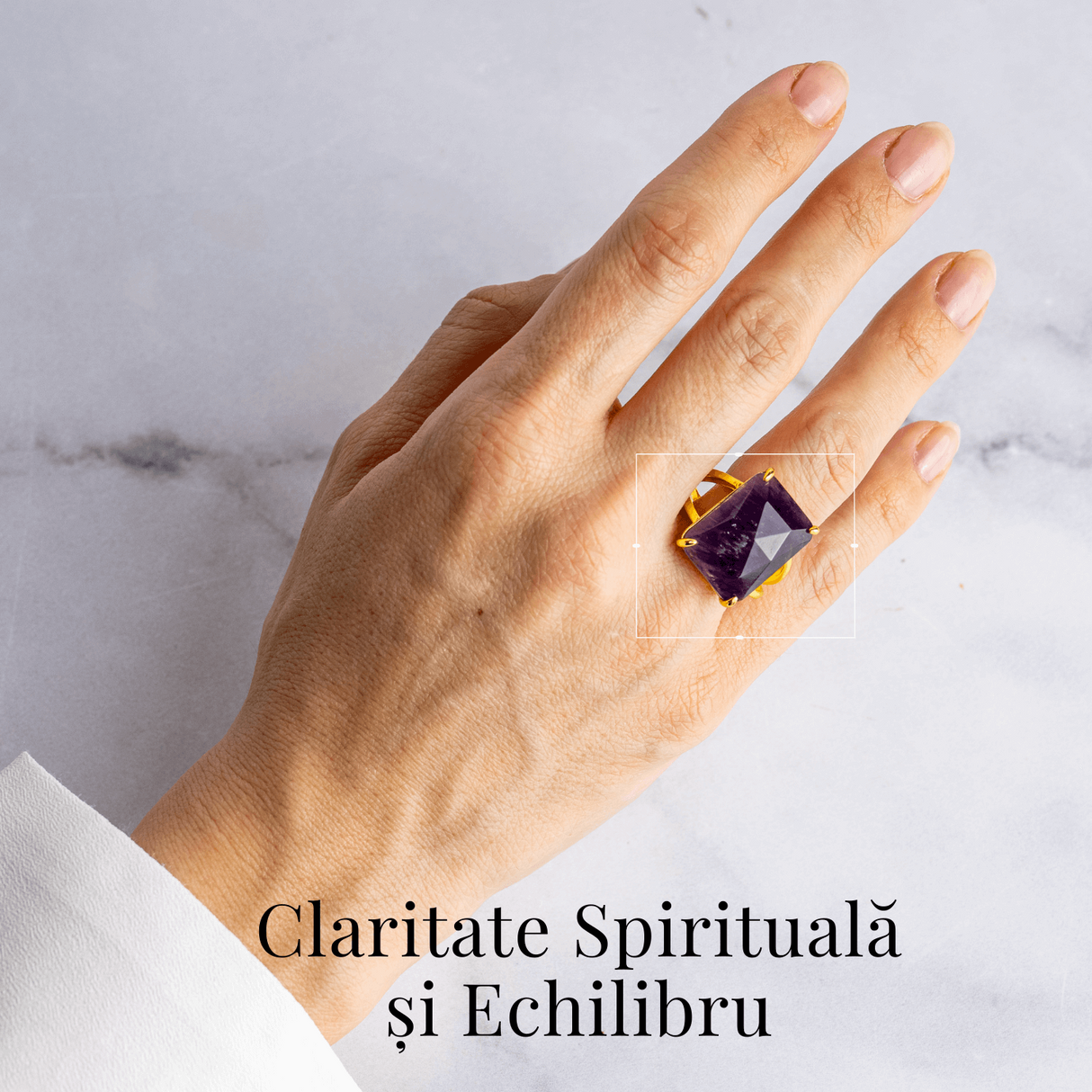 Conexiune Spirituala - Inel cu Ametist si Vibratie Inalta
