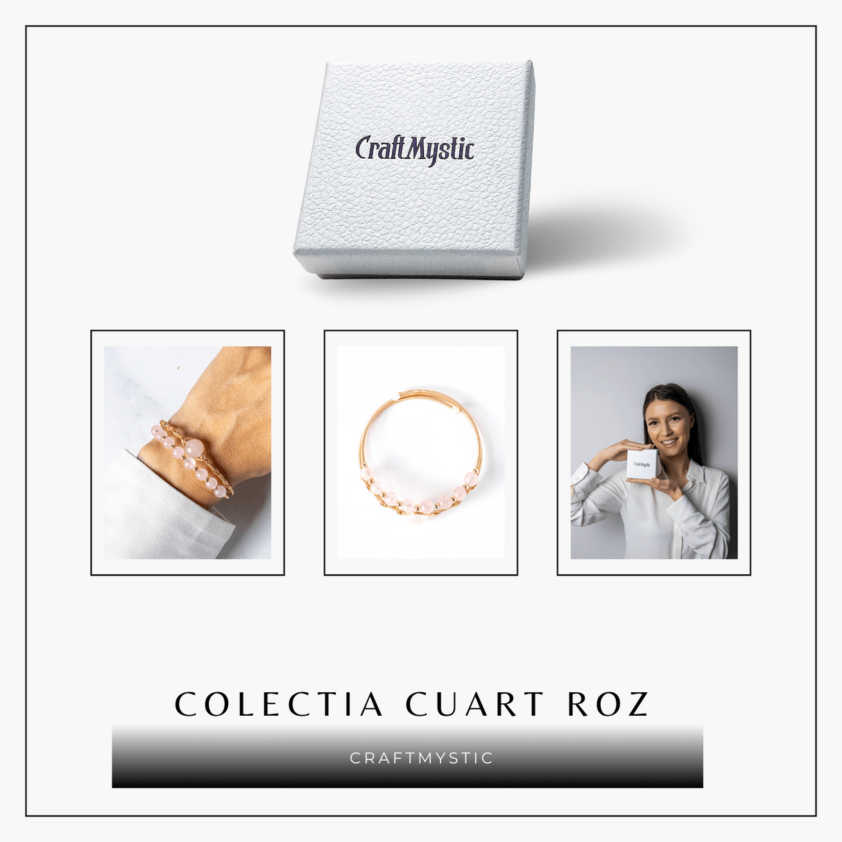 Iubire si Armonie - Bratara din Cuart Roz Natural