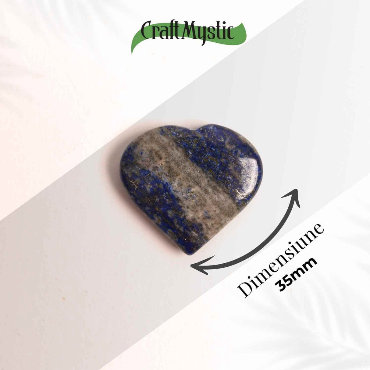 Inima Sculptata Manual din Lapis Lazuli 3 cm- Claritate Mentala si Protectie