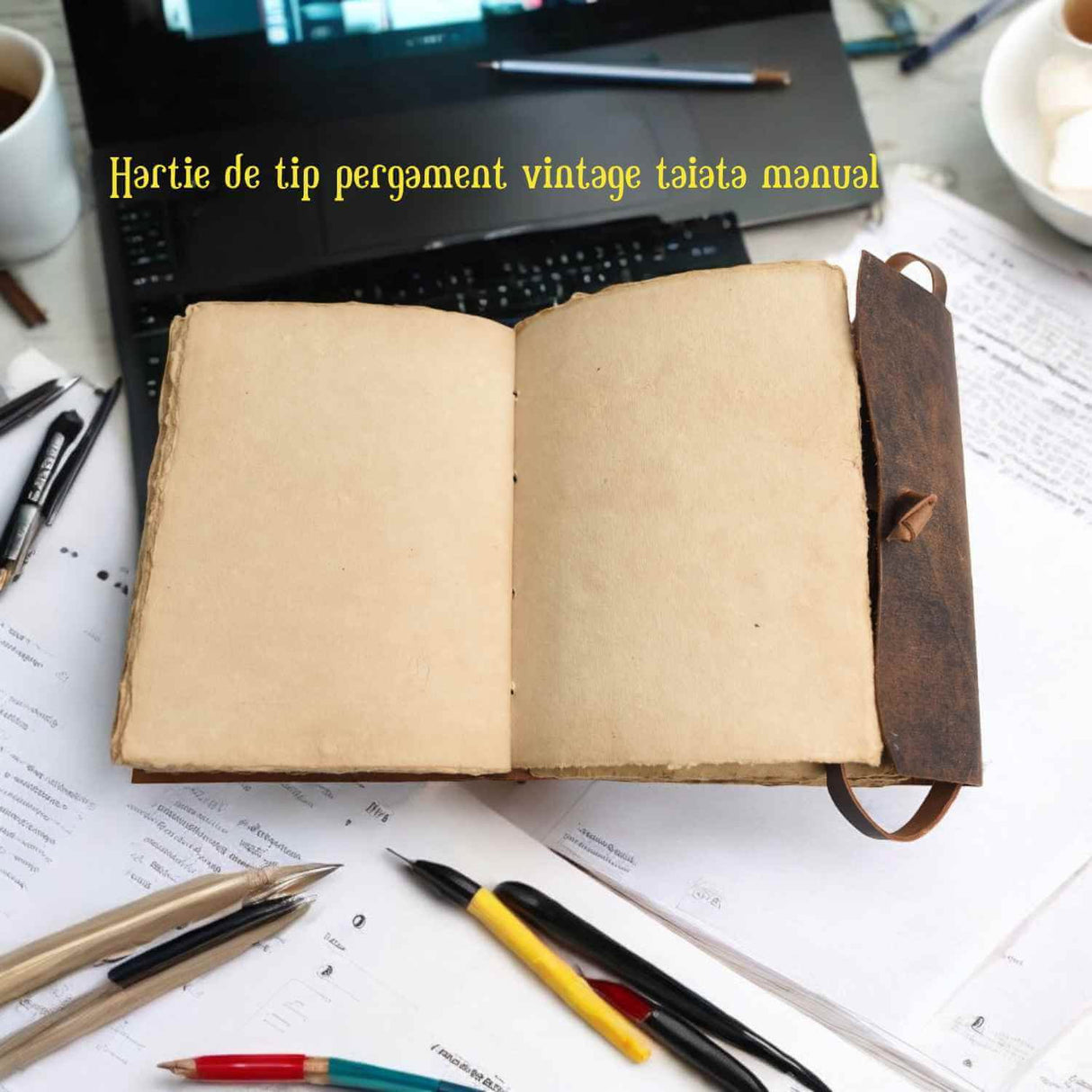 Jurnal Vintage incuietoare cheie inima -Eleganta si Intimitate