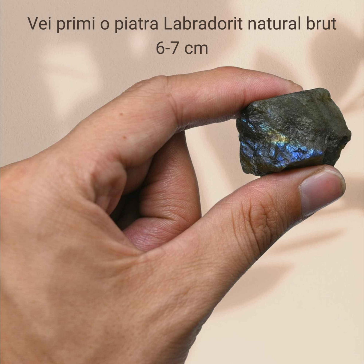 Labradorit Brut 6-7 cm Piatra Magiei, Intuitiei