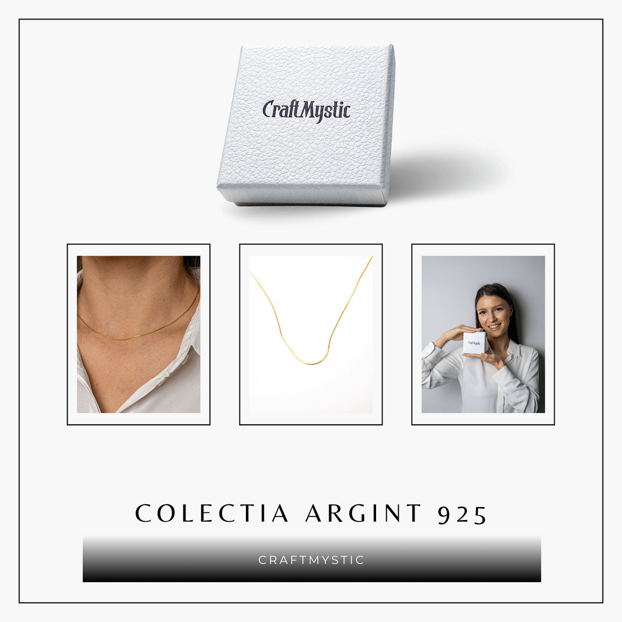 Lant Argint 925 Placat cu Aur 18K - Elegant, Subtil si Ideal pentru Pandantive