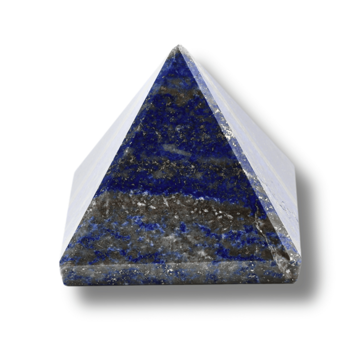 Piramida Sculptata Manual 60mm din Piatra Lapis Lazuli Naturala