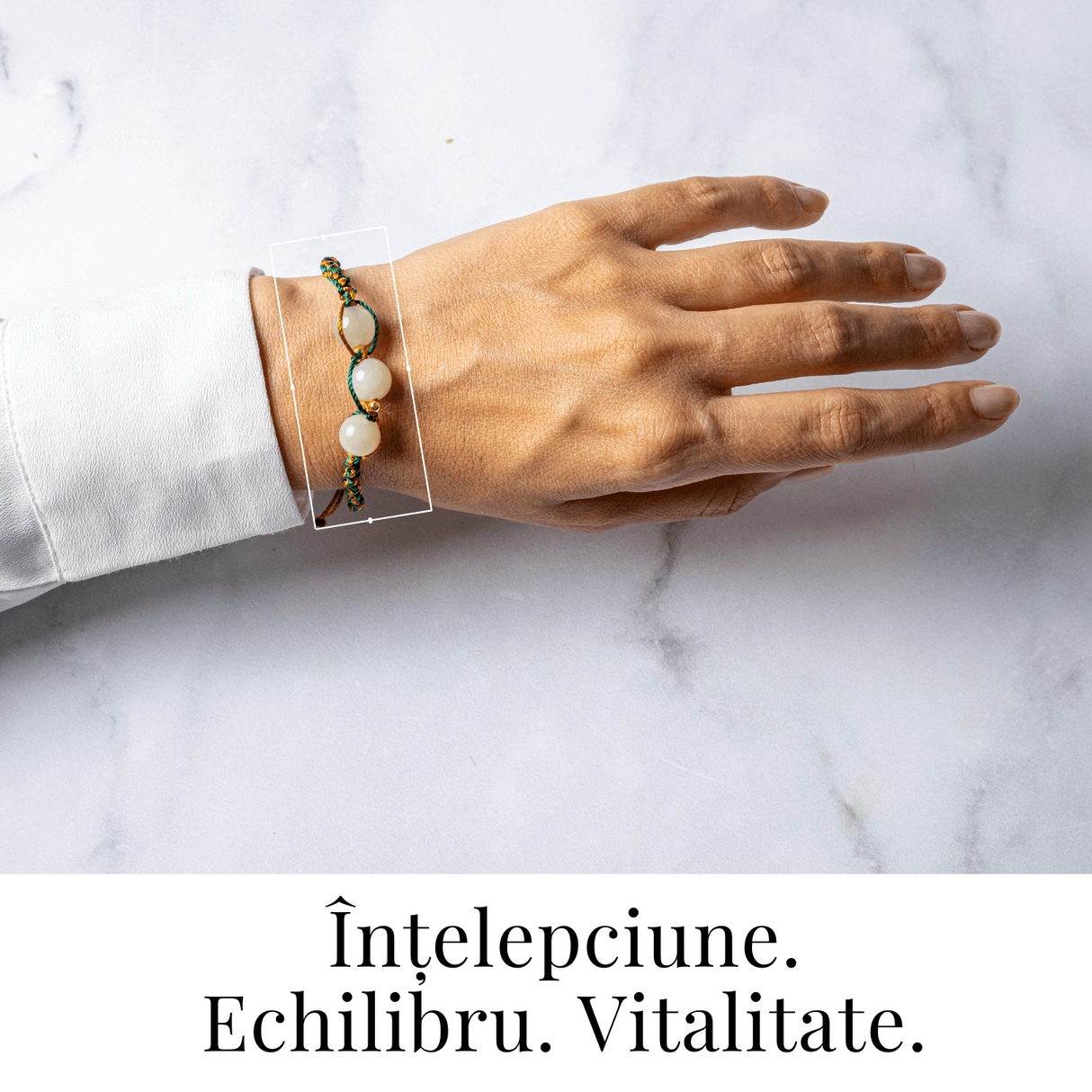 Noroc si Echilibru - Bratara Impletita din Jad Hetian Natural