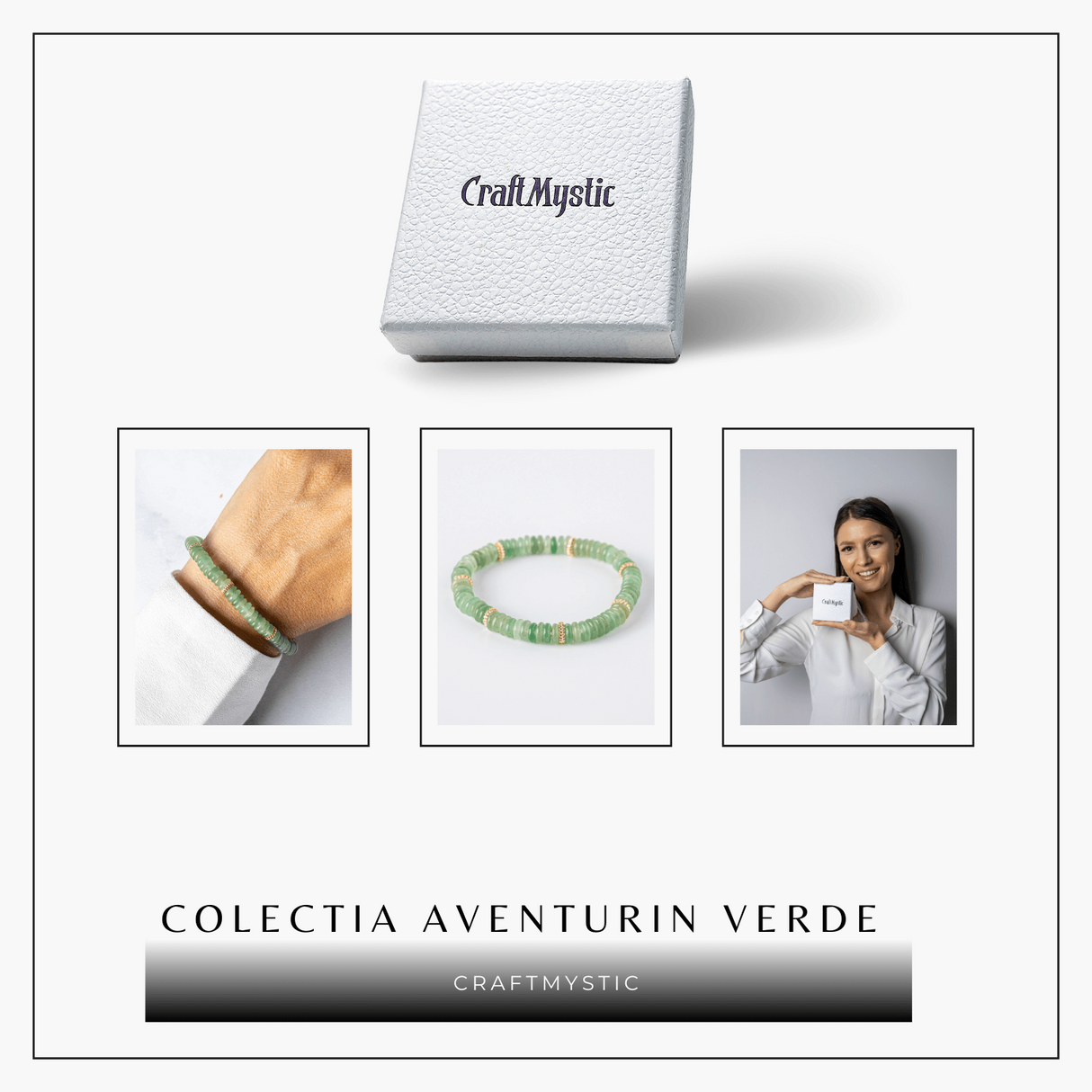 Noroc si Abundenta - Bratara din Aventurin Verde Natural