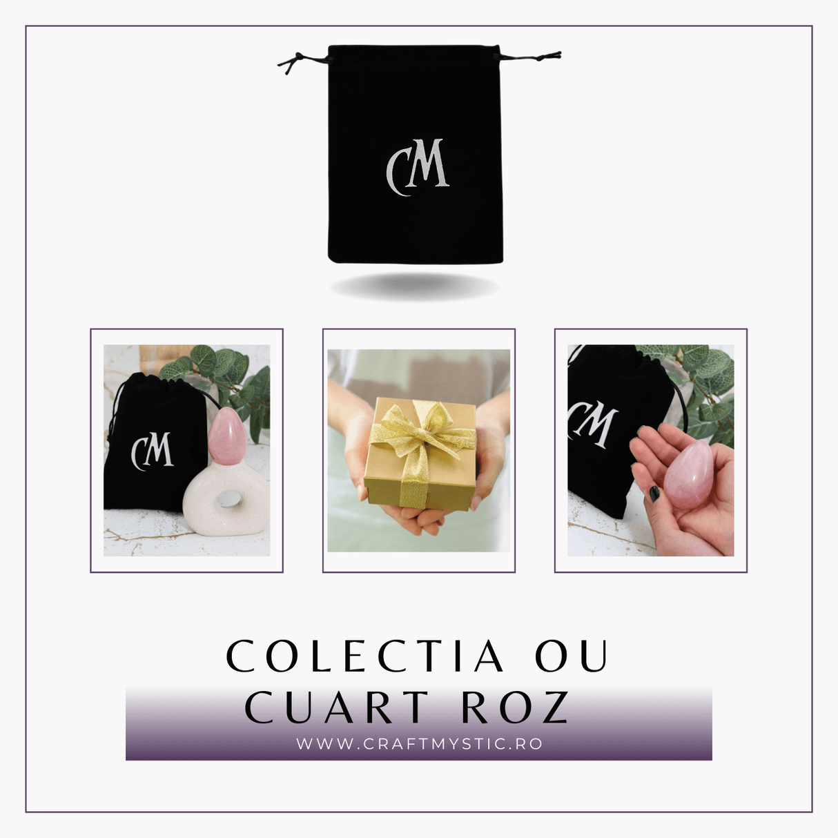 Ou din Cuart Roz Natural - Pacea si Armonia in Palma Ta