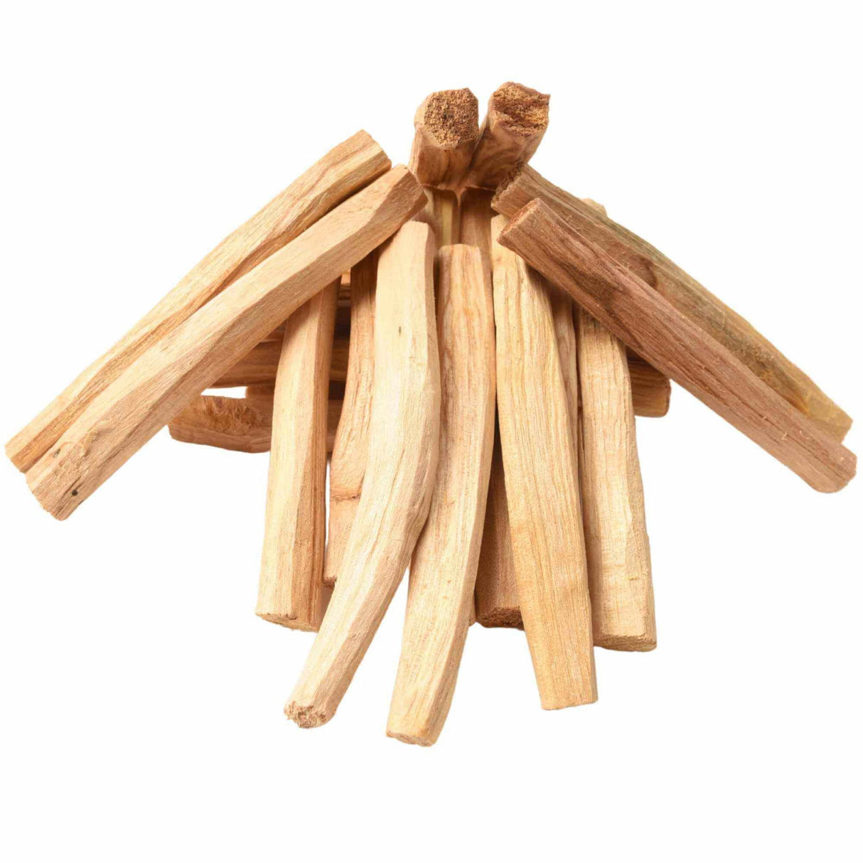 Pachet 10 Bucati Lemn \\"Sfant\\" Palo Santo + Saculet satin pastrare Original din Ecuador - Pentru Curatarea Cristalelor