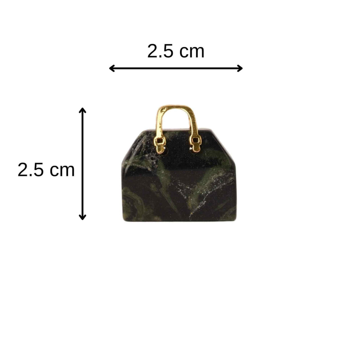 Pandantive 2.5 cm din piatra naturala Labradorit, in forma de geanta - Accesorii din piatra pentru realizarea de bijuterii, cercei, colier