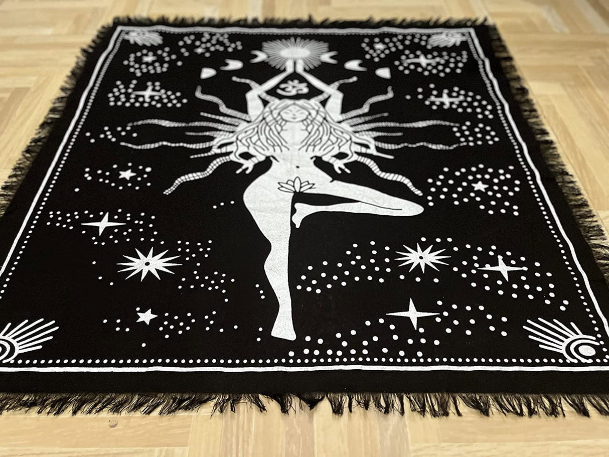 Panza Sacra pentru altar magic - Design Triple Goddess Natraj - Vrajitorie Tarot Wiccani Spiritualitate - Copie - Copie