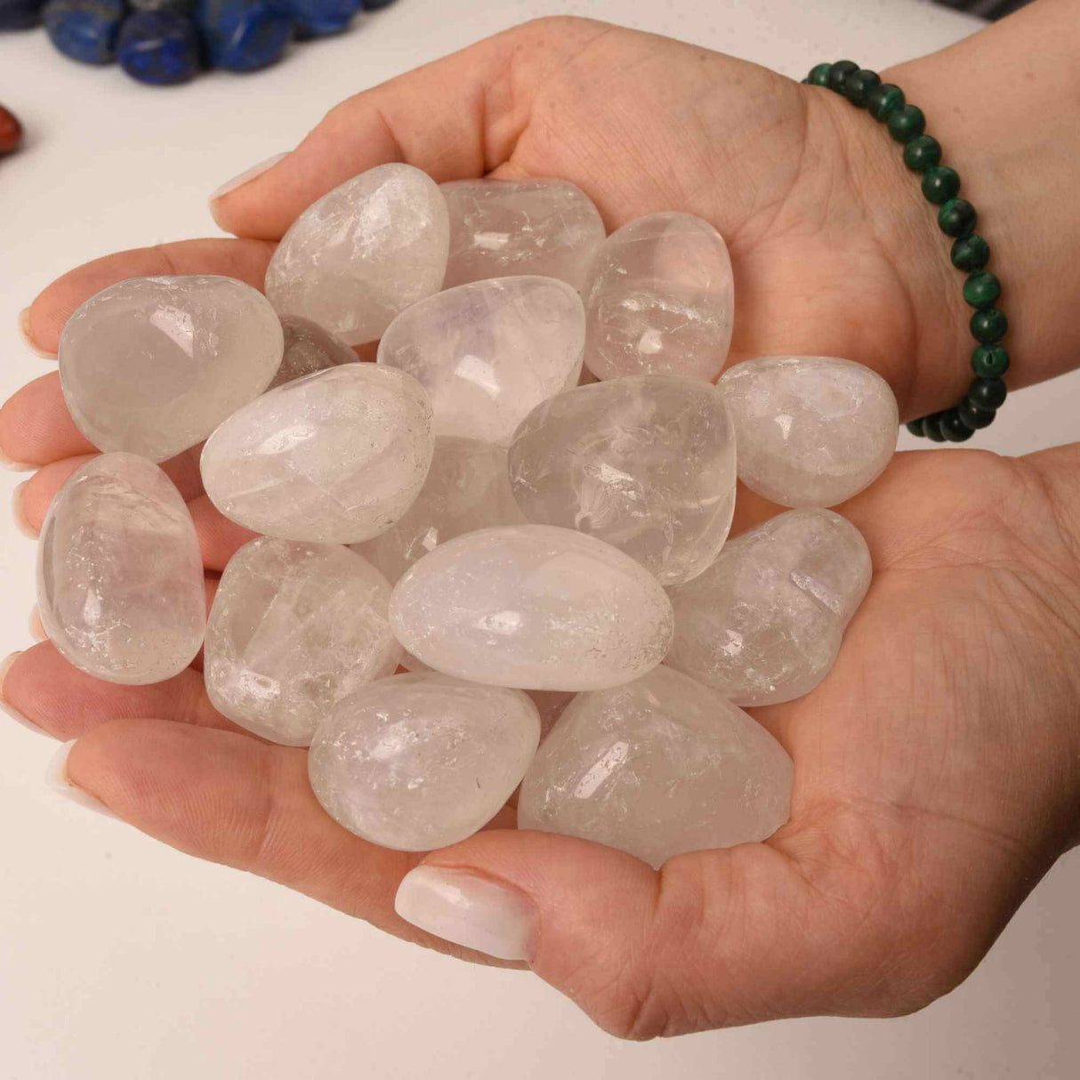 Piatra rulata din Cuart Transparent Natural - Claritate si Energie, 2-3 cm