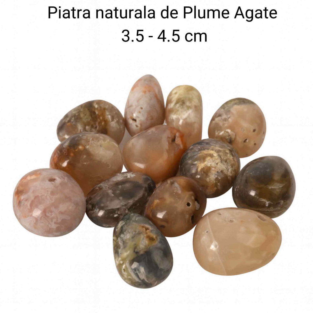 Piatra Naturala Plume Agate din Indonezia – Claritate, Echilibru si Armonie Interioara