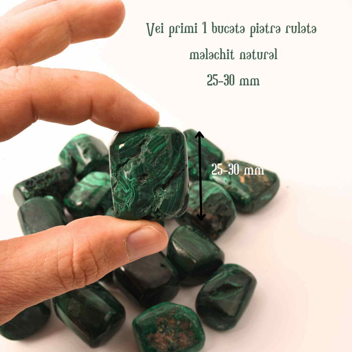 Piatra polisata din Malachit natural