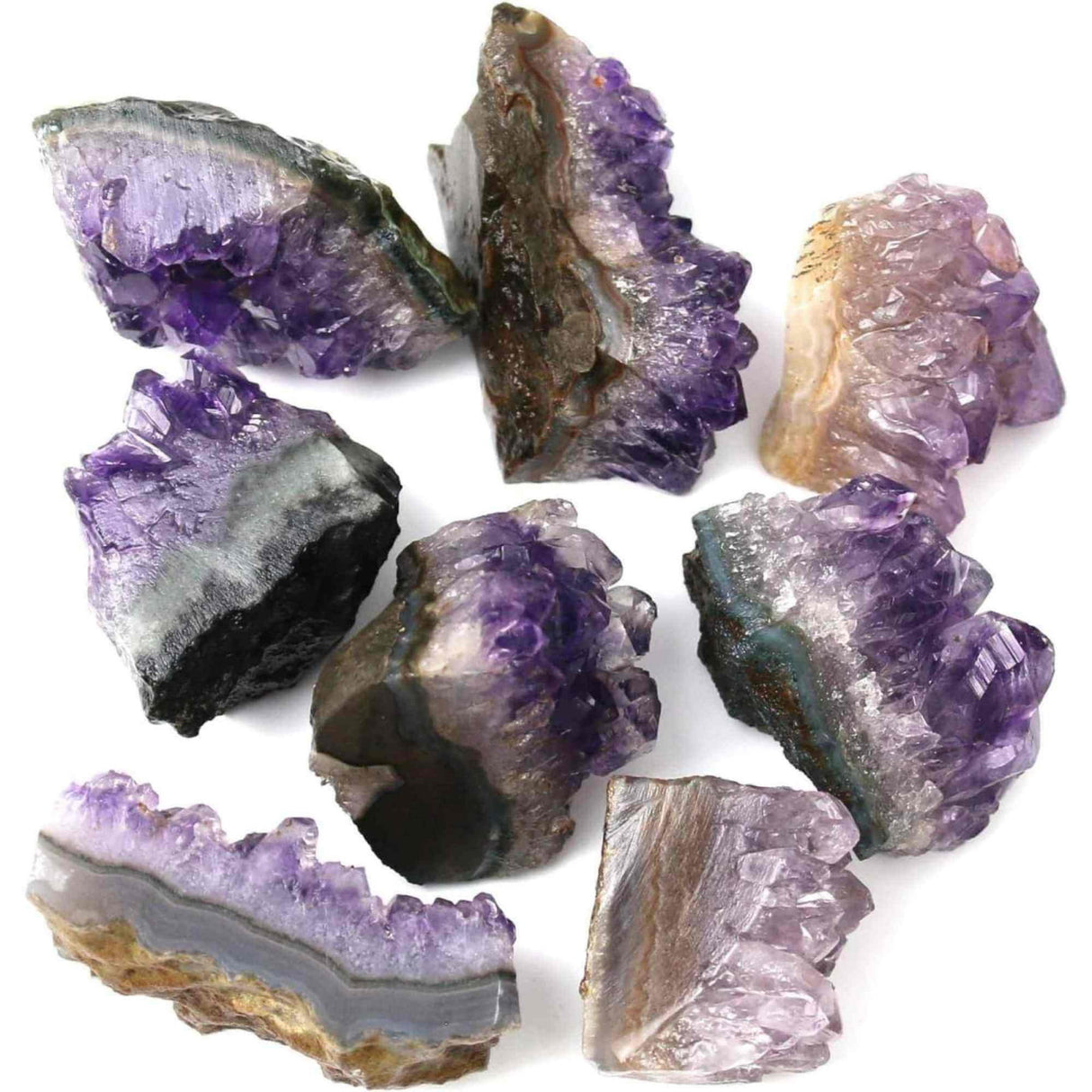 Cluster Ametist Natural din Uruguay, Cristal Unic pentru Meditatie si Echilibrare Energetica, Dimensiuni 5 cm