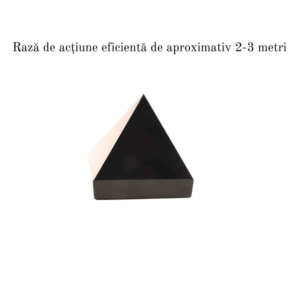 Piramida de Obsidian Natural, 60 mm - Protectie si Purificare Energetica