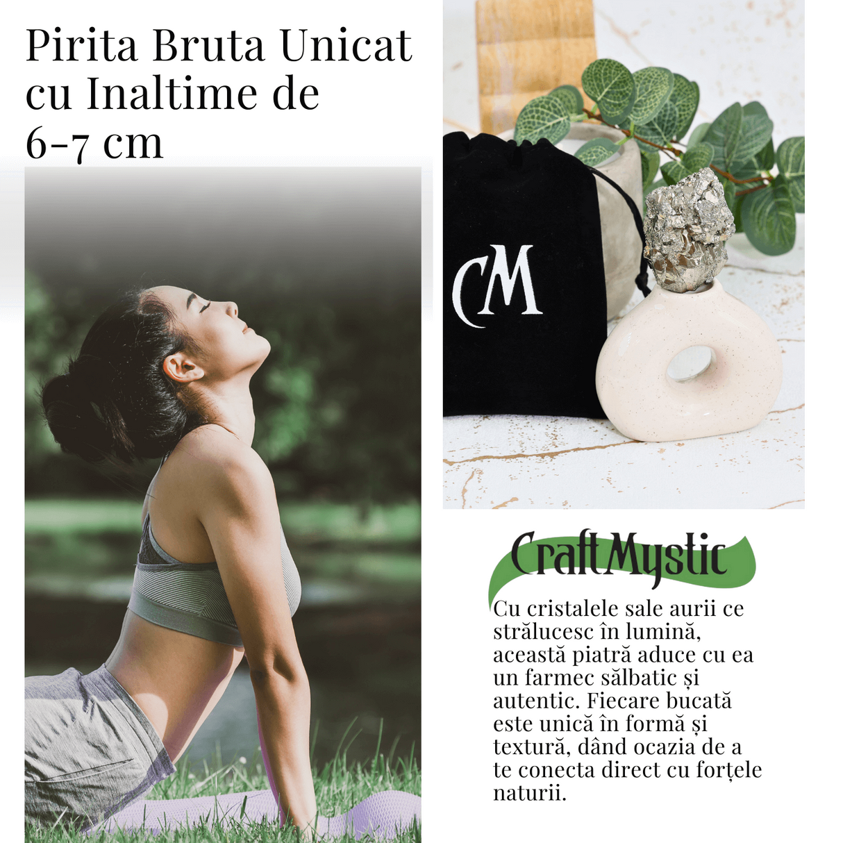 Specimen Pirita Bruta 6-7 cm - Amplifica Energia si Protectia