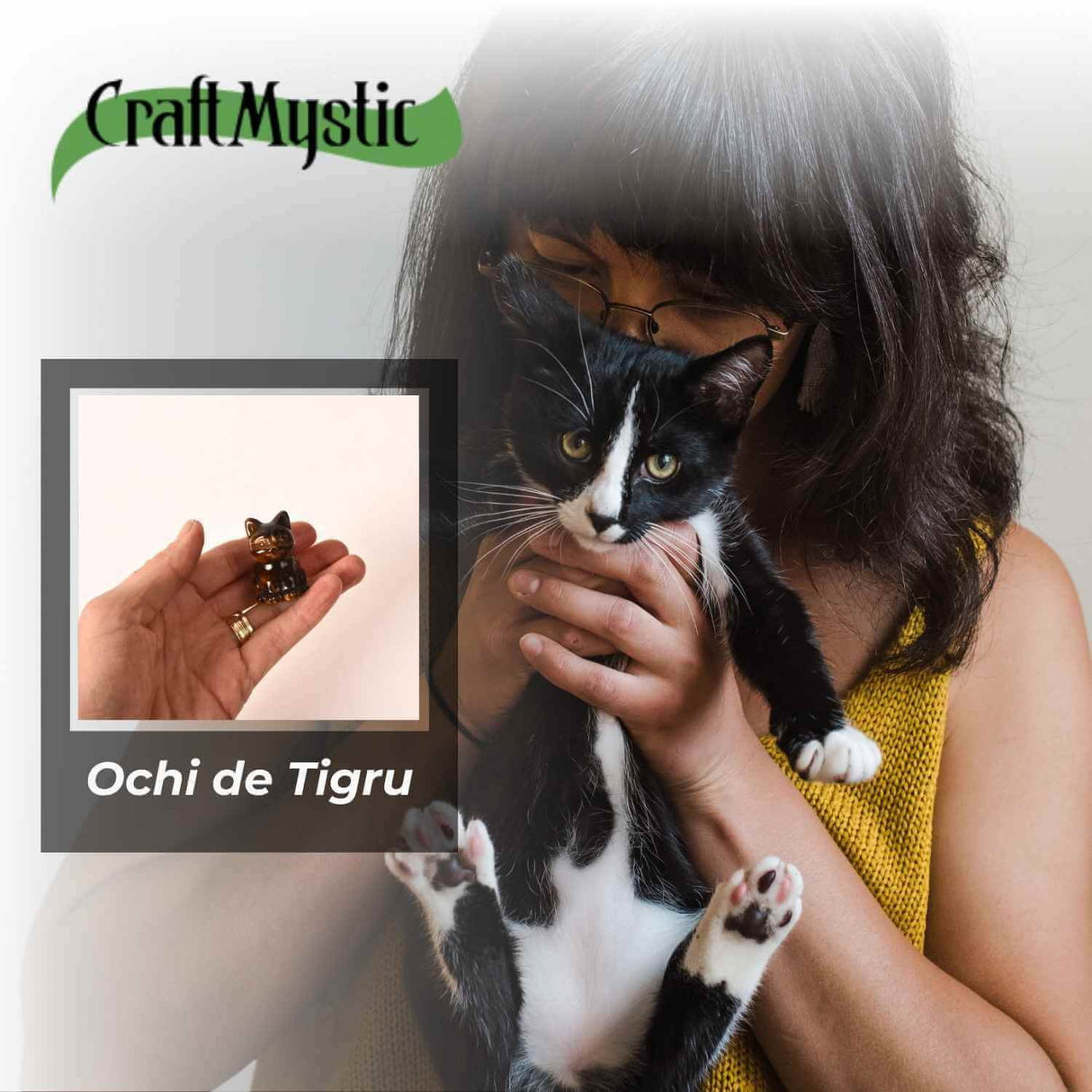 Figurina Pisica din Ochi de Tigru – Protectie, Curaj si Incredere Personala
