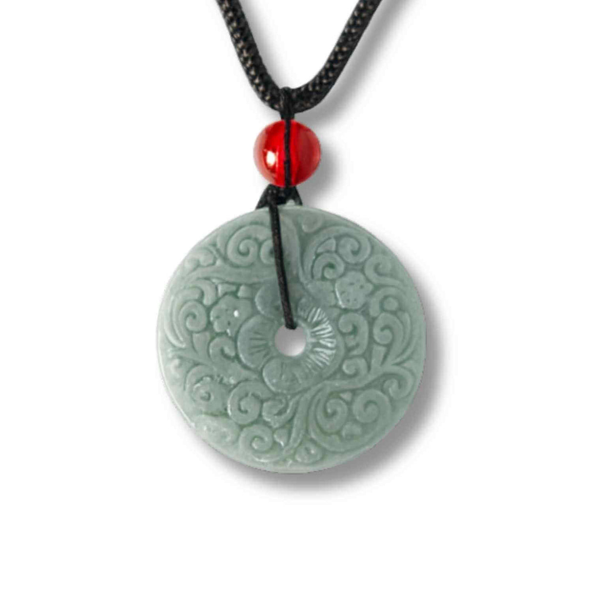 Protectie si Echilibru - Colier cu Jad Natural Sculptat