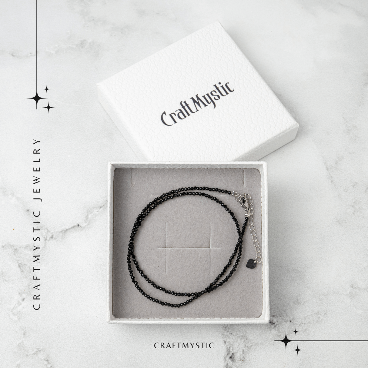 Protectie si Claritate - Choker din Otel Inoxidabil cu Obsidian Natural Fatetat