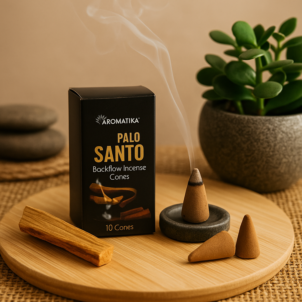 10 Conuri Aromatika Backflow Incense – Palo Santo