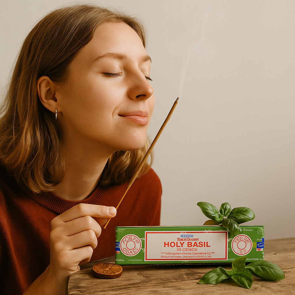 Satya Incense Sticks Holy Basil 15g - betisoare parfumate