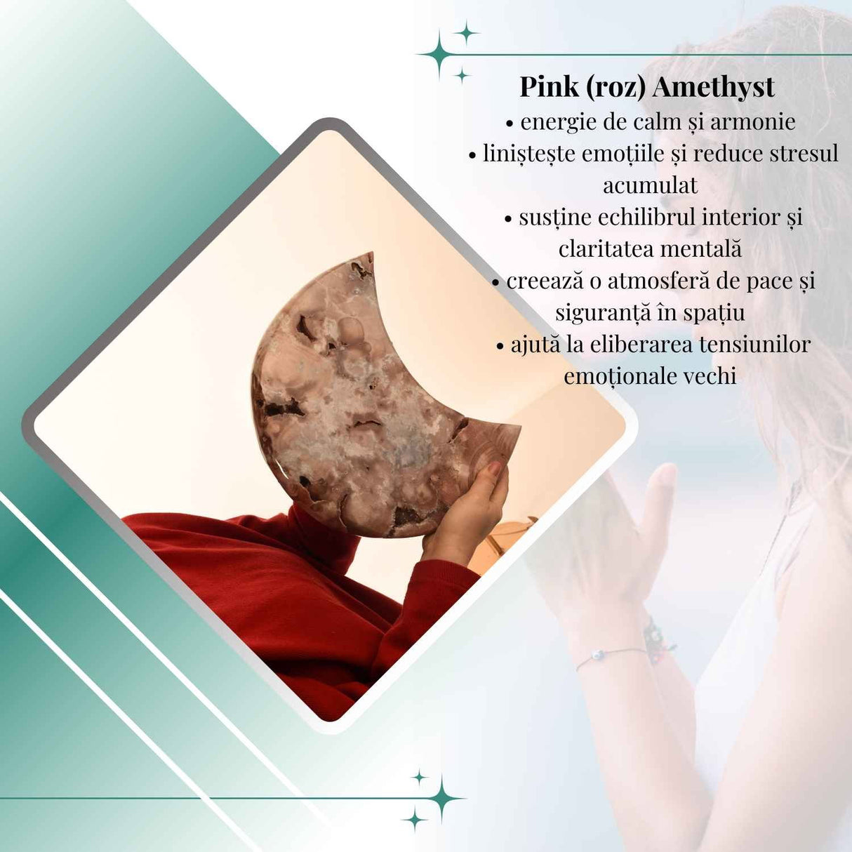Semiluna Pink Amethyst - Agat roz natural cu cuart si calcedonie, piesa statement din Brazilia 7.42 kg