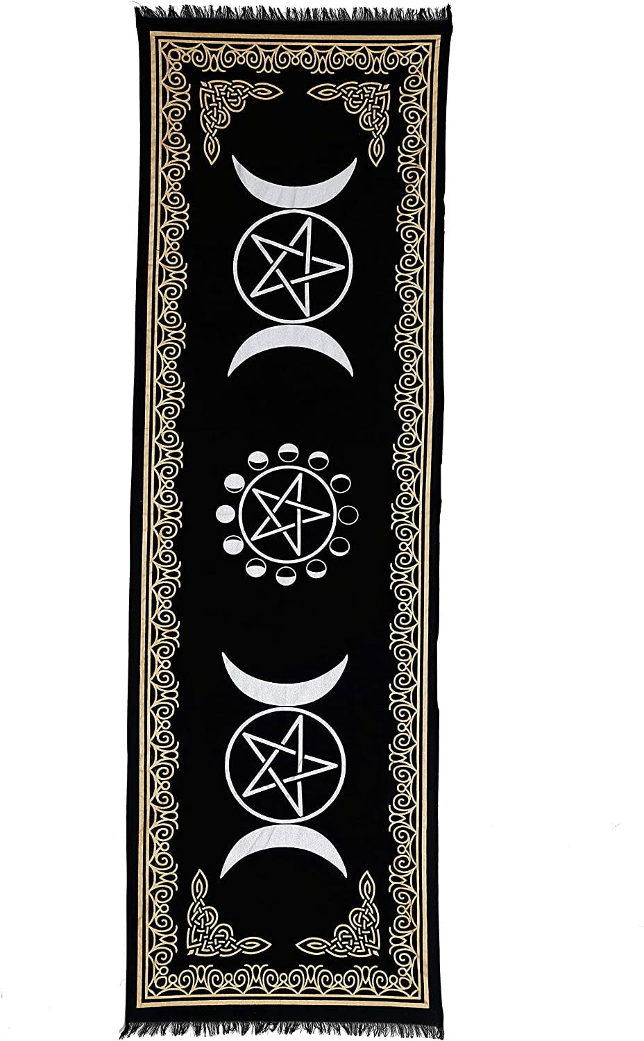 Patura pentru altar magic - Design Moon Phases With Triple Moon - Vrajitorie Tarot Wiccani Spiritualitate