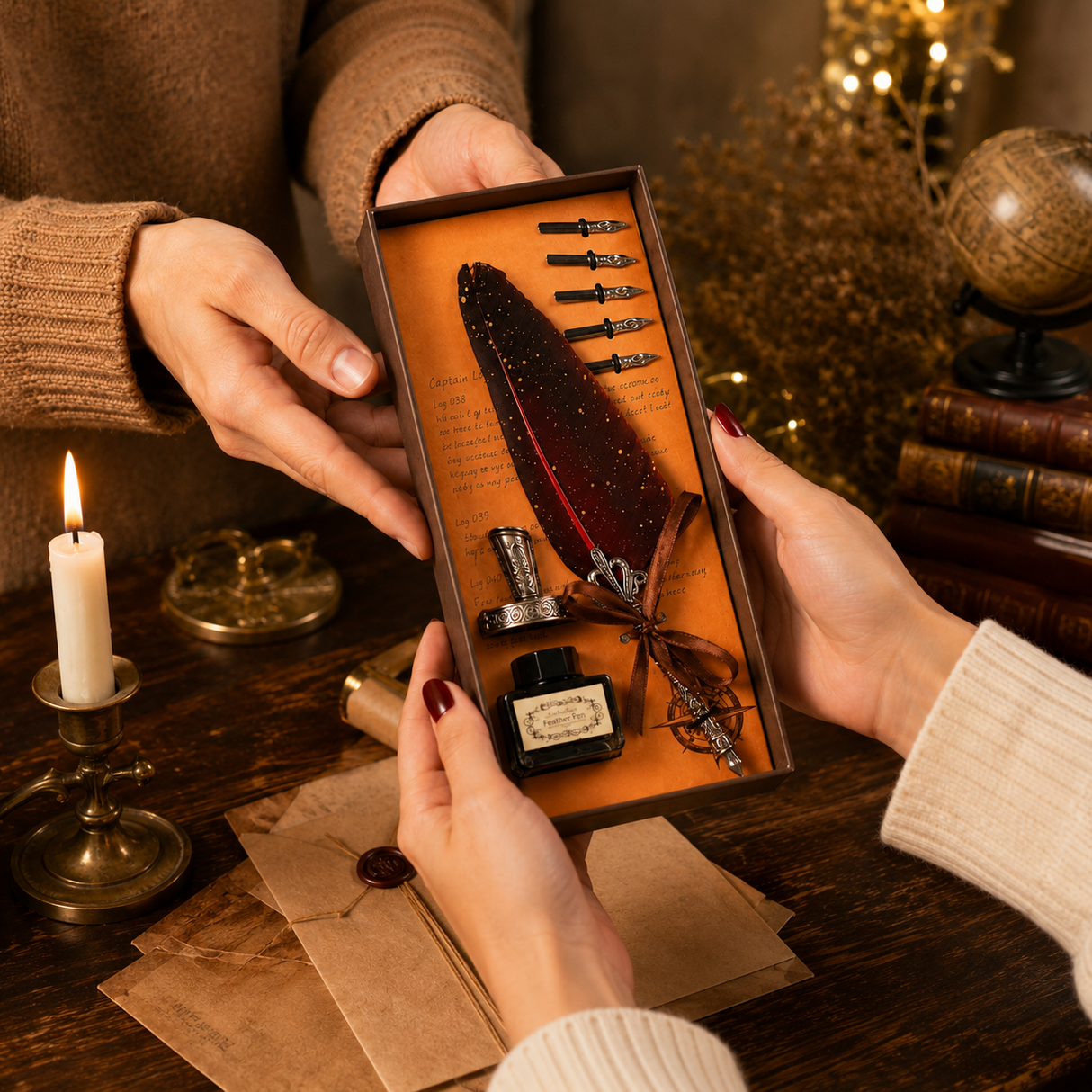 Set Stilou Pana Visinie Vintage – Eleganta si Inspiratie pentru Scris Artistic