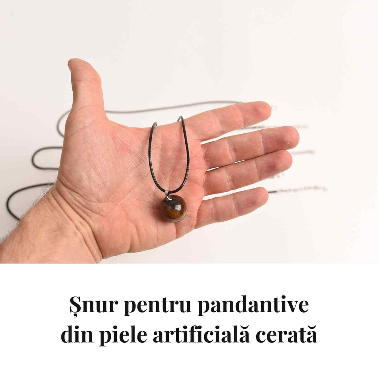 Snur ajustabil din imitatie piele cerata neagra 1.5mm, 55+5cm - Versatil si durabil