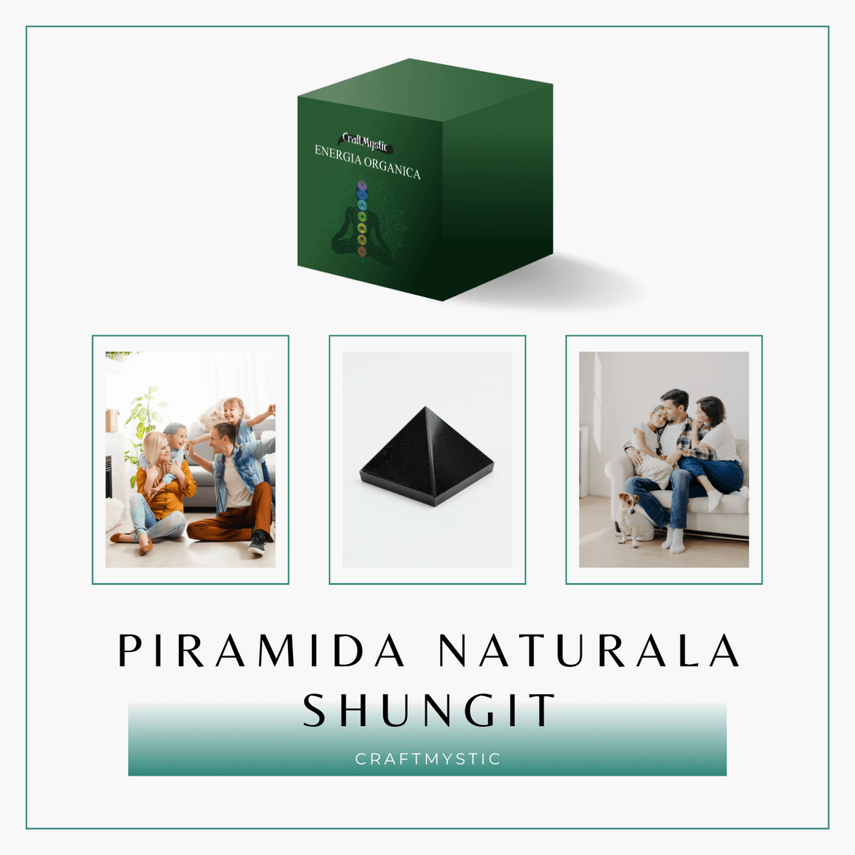 Piramida Sculptata Manual 6x6x5 cm din Shungit Natural