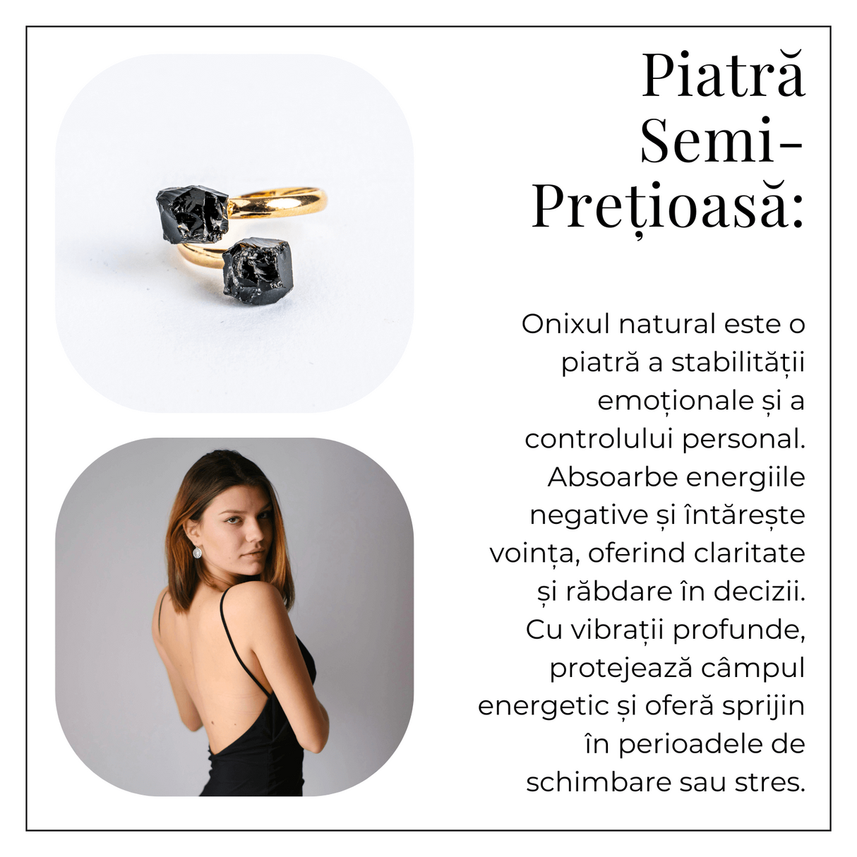 Inelul protectiei - Dublu Onix negru pentru echilibru si siguranta