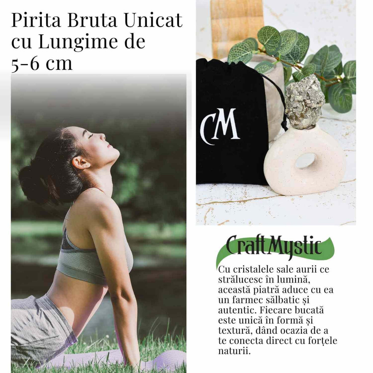 Pirita Bruta Premium - Amplifica Energia si Protectia