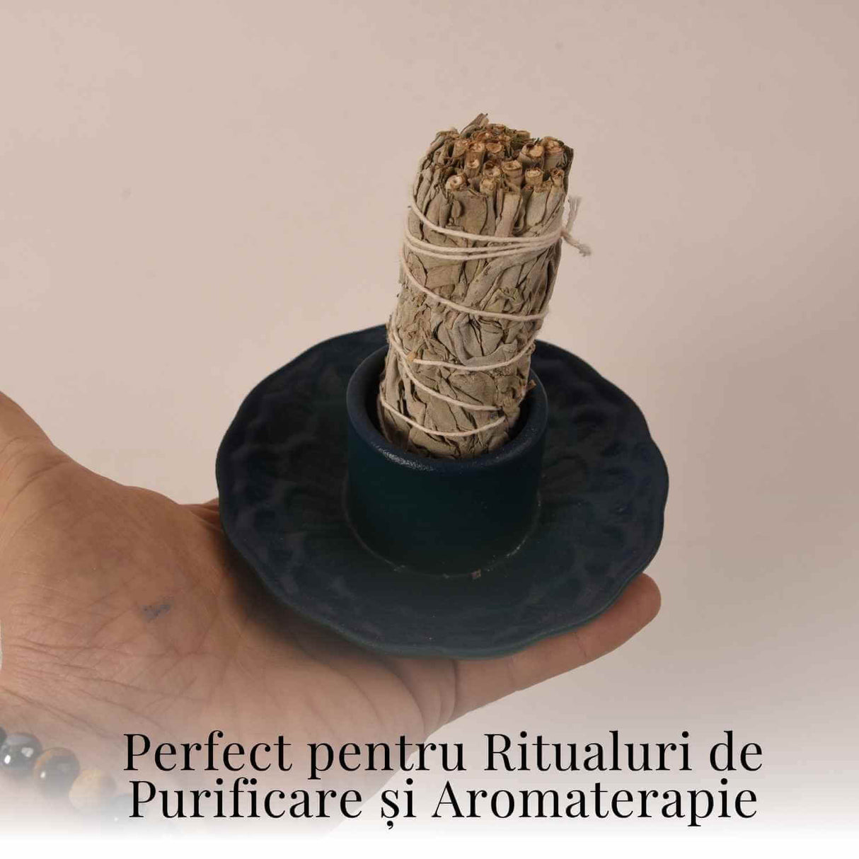 Suport Ceramica pentru Ritualuri de Purificare si Aromaterapie - Model Stabil si Termorezistent