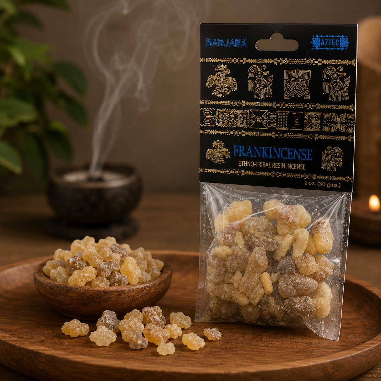Tamaie Naturala Frankincense Banjara Aztec pentru Purificare si Echilibru Spiritual