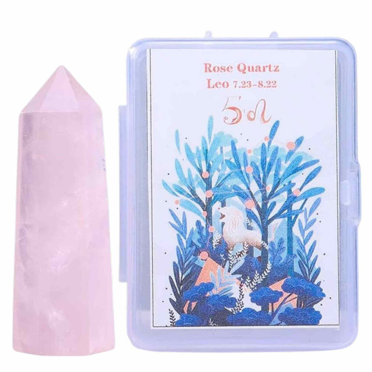 Varf de Cristal 6 cm pentru cele 12 zodii - Pietre semipretioase specifice zodiei Berbec- Un cadou deosebit