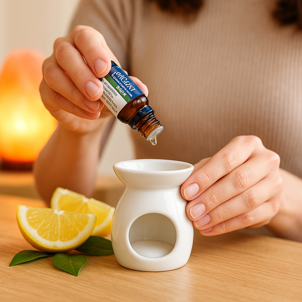 Ulei esential organic Lemon 10 ml (Citrus limon) – proaspat, purificator, pentru difuzor & curatenie naturala