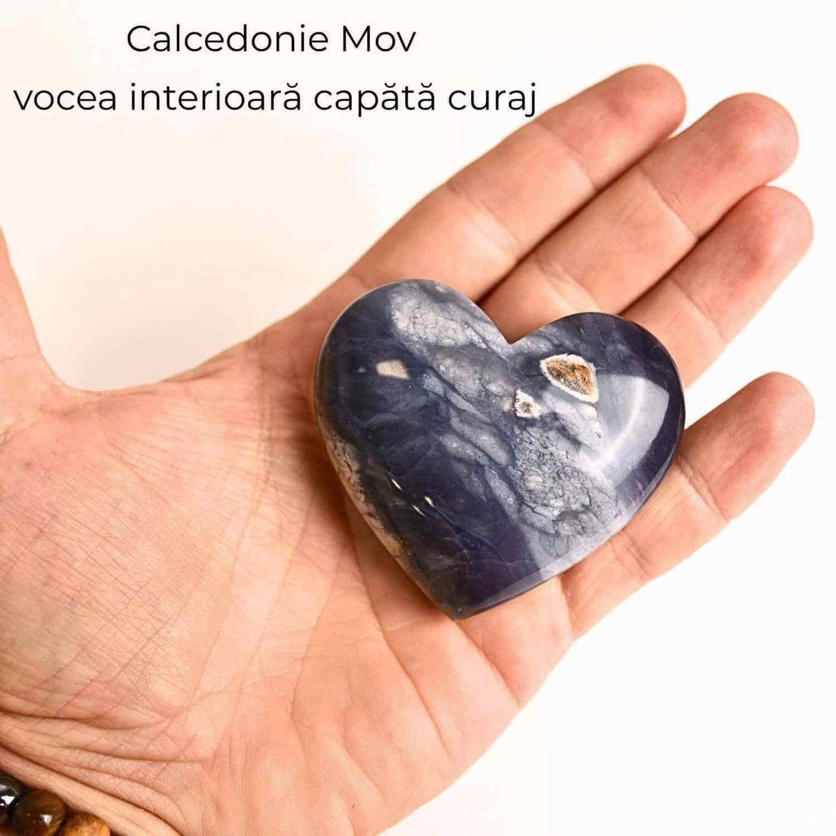 Inima din Calcedonie Mov - Liniste pentru minte, curaj pentru suflet