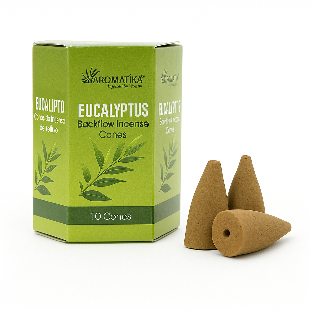 10 conuri Aromatika Backflow Incense - Eucalipt