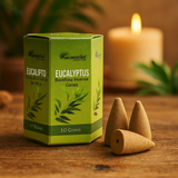 10 conuri Aromatika Backflow Incense - Eucalipt