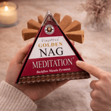 Conuri Parfumate Backflow Golden Nag Meditation - Piramida Sacra pentru Liniste si Claritate