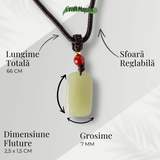 Armonie si Protectie - Colier din Jad Hetian (Nefrit) Natural