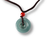 Liniste si Protectie - Colier Talisman Peace Lock din Jad Albastru de Guatemala