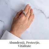 Putere in forma pura - Inel dublu cu pirita pentru protectie si motivare