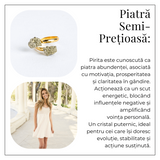Putere in forma pura - Inel dublu cu pirita pentru protectie si motivare