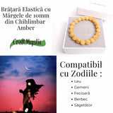 Bratara 10mm Chihlimbar (Ambar) Galben - Energie pozitiva si protectie naturala