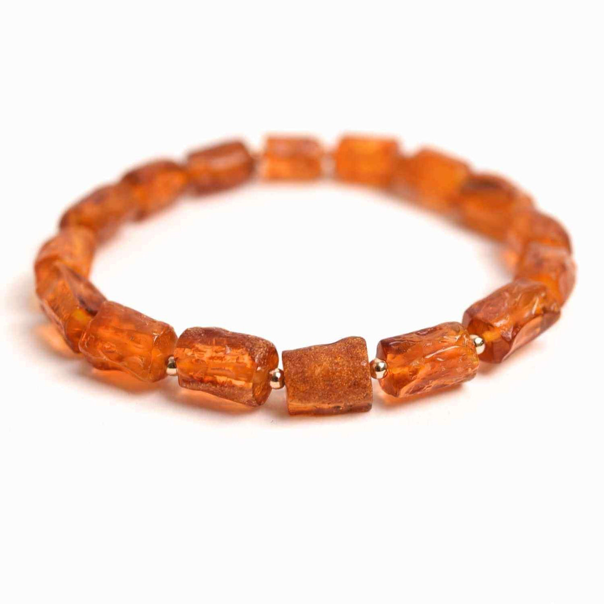 Bratara cu margele ovale 13mm de chihlimbar - Protectie si energie