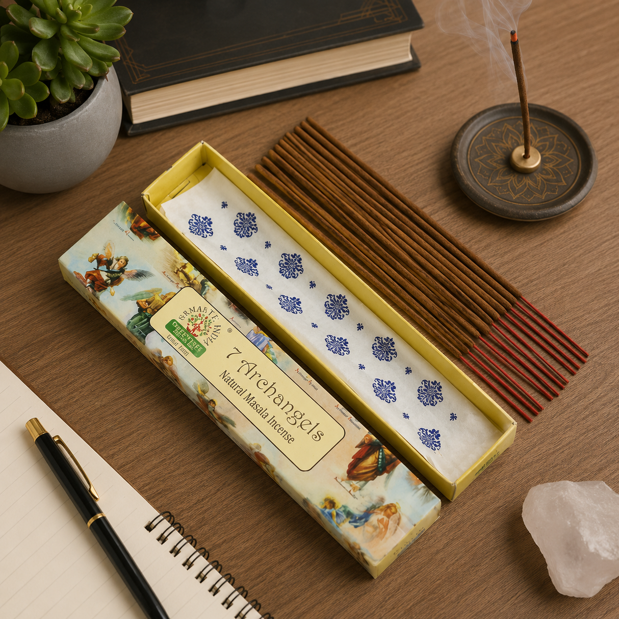 Betisoare Parfumate Naturale 7 Archangels Masala Incense – Protectie Angelica si Armonie Spirituala